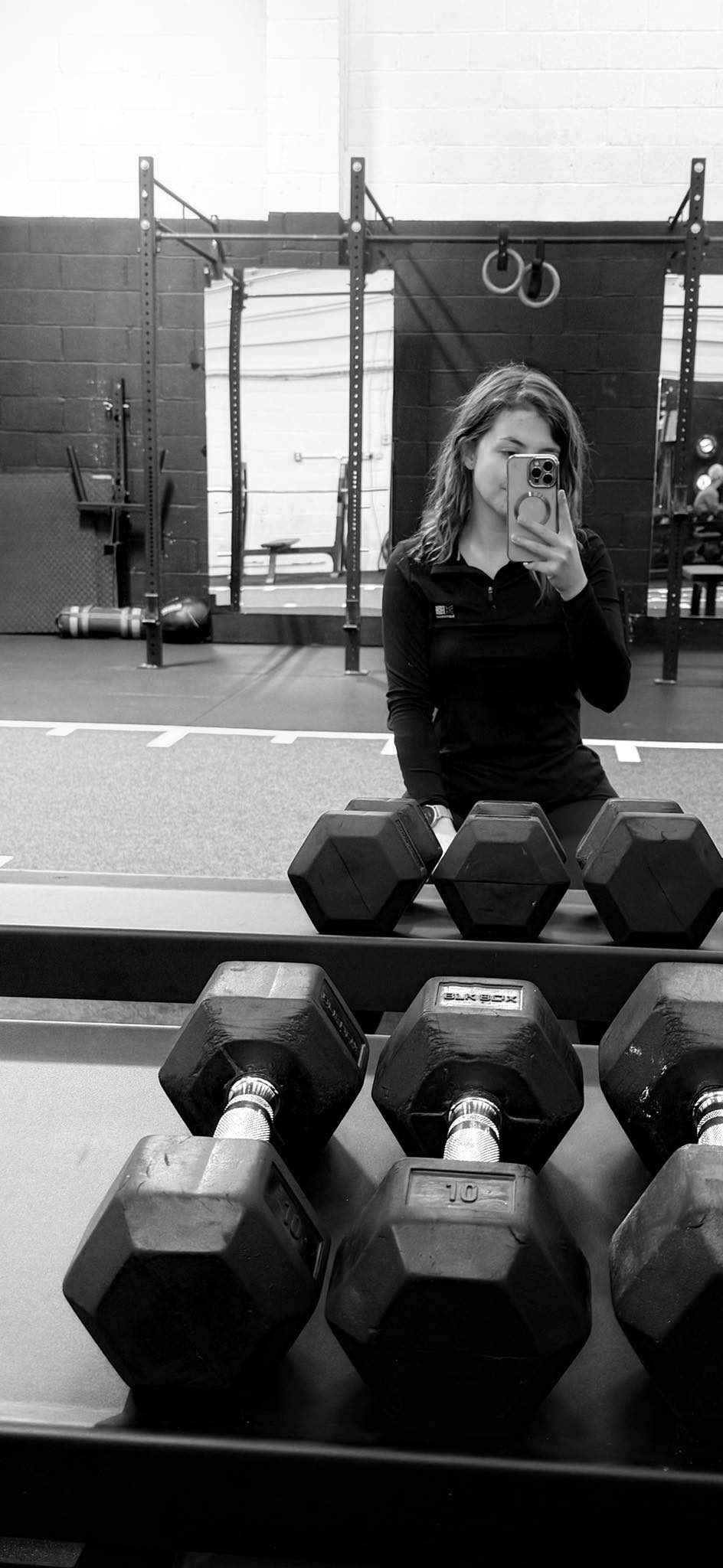 Syd training in the gym